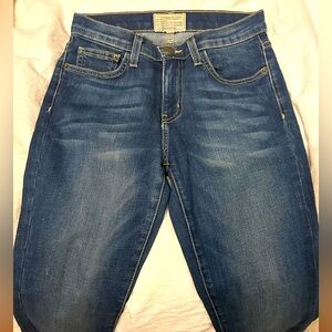 Deep blue Current/Elliot mid-rise skinny jeans